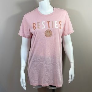 La La Land “Besties” Pink Graphic Shirt